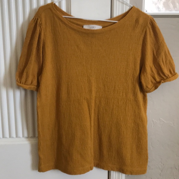 LOFT Tops - Loft mustard tee LOFT Tops - Loft mustard tee